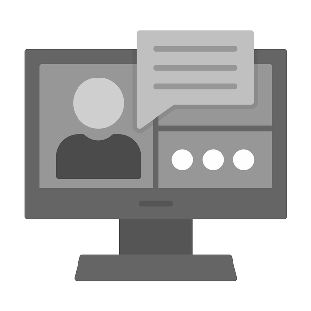 Imagen vectorial del icono de la conferencia Se puede utilizar para comunicaciones