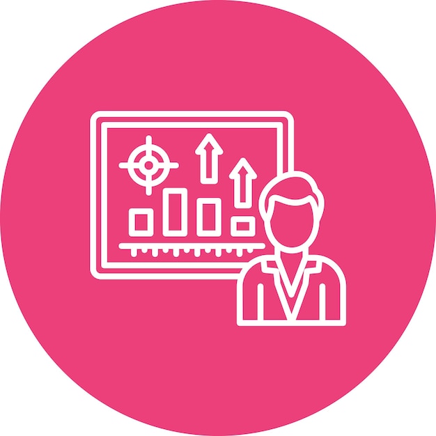 Imagen vectorial del icono de la conferencia Se puede utilizar para la formación empresarial