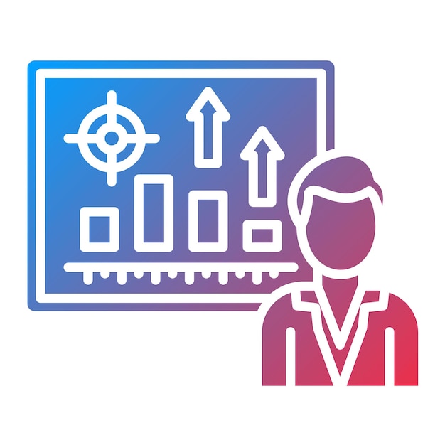 Imagen vectorial del icono de la conferencia Se puede utilizar para la formación empresarial
