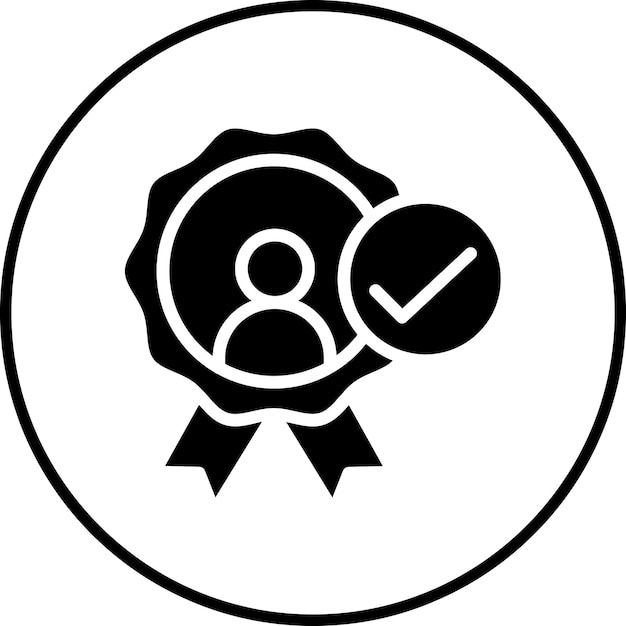Imagen vectorial del icono de confiabilidad Se puede utilizar para el liderazgo