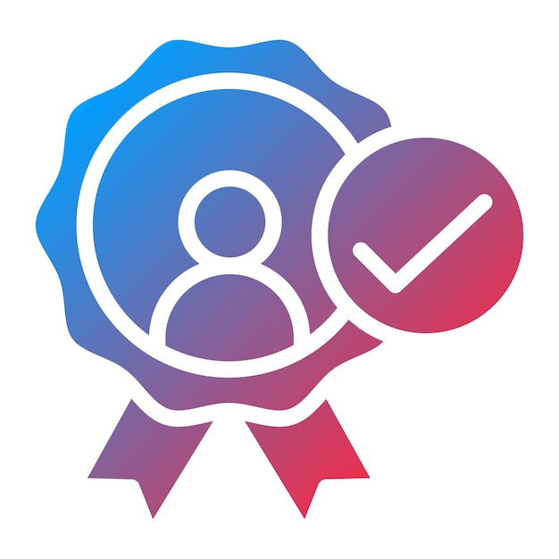 Imagen vectorial del icono de confiabilidad Se puede utilizar para el liderazgo