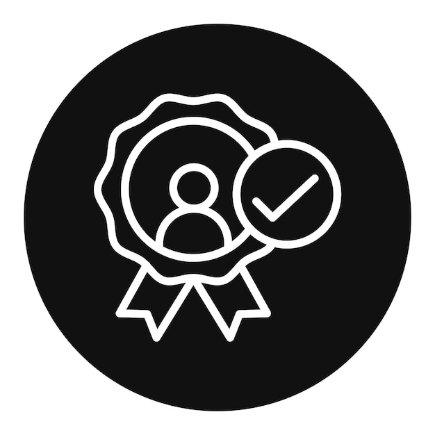 Imagen vectorial del icono de confiabilidad Se puede utilizar para el liderazgo