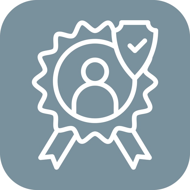 Imagen vectorial del icono de confiabilidad Se puede utilizar para los rasgos de personalidad