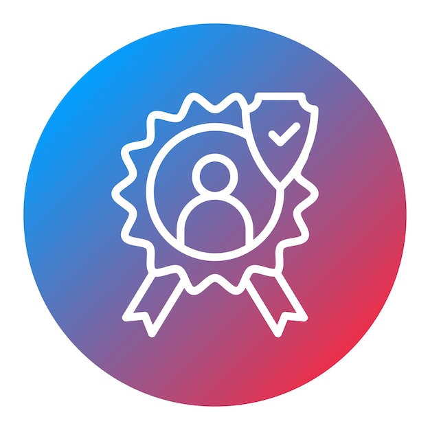 Imagen vectorial del icono de confiabilidad Se puede utilizar para los rasgos de personalidad