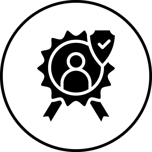 Imagen vectorial del icono de confiabilidad Se puede utilizar para los rasgos de personalidad