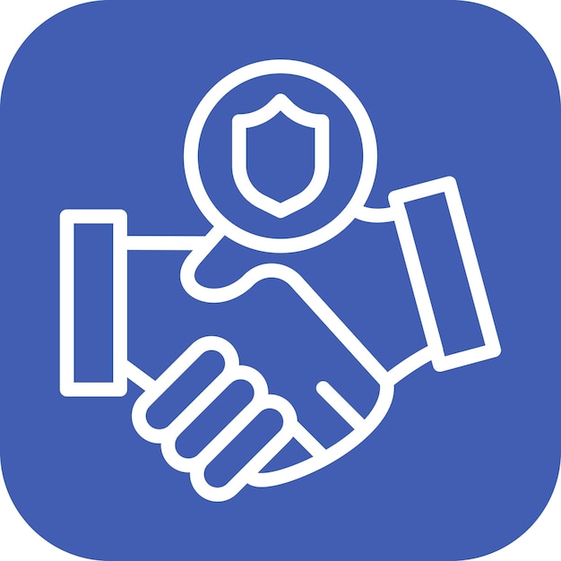 Imagen vectorial del icono de confianza Se puede usar para Amistad