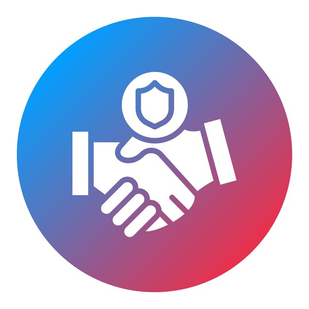 Imagen vectorial del icono de confianza Se puede usar para Amistad