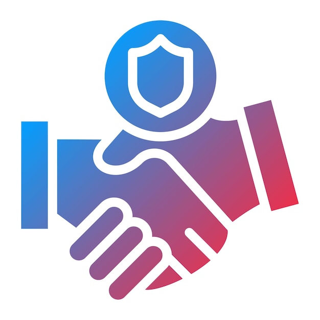 Imagen vectorial del icono de confianza Se puede usar para Amistad