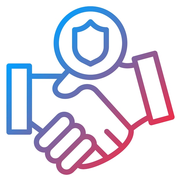 Imagen vectorial del icono de confianza Se puede usar para Amistad