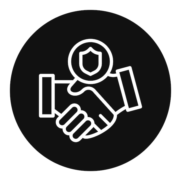 Imagen vectorial del icono de confianza Se puede usar para Amistad