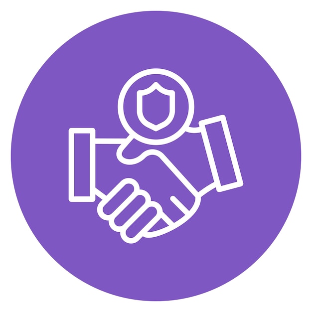 Imagen vectorial del icono de confianza Se puede usar para Amistad