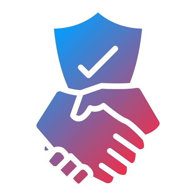 Imagen vectorial del icono de confianza Se puede utilizar para la herencia