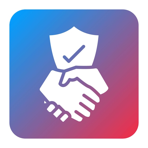Imagen vectorial del icono de confianza Se puede utilizar para la herencia