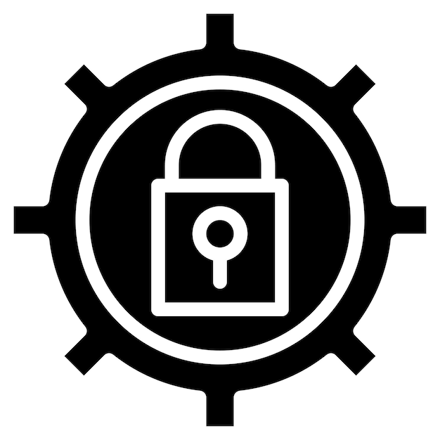 Imagen vectorial del icono de configuración de contraseña Se puede utilizar para la incorporación empresarial