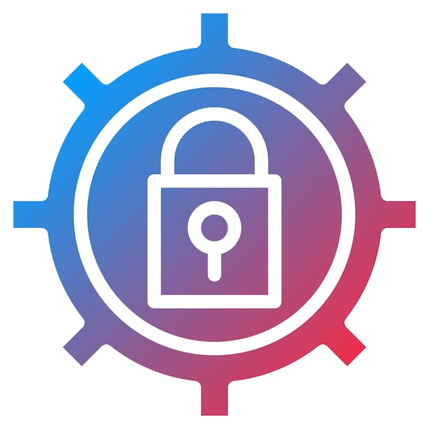 Imagen vectorial del icono de configuración de contraseña Se puede utilizar para la incorporación empresarial