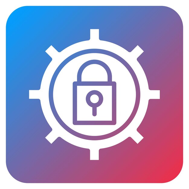 Imagen vectorial del icono de configuración de contraseña Se puede utilizar para la incorporación empresarial