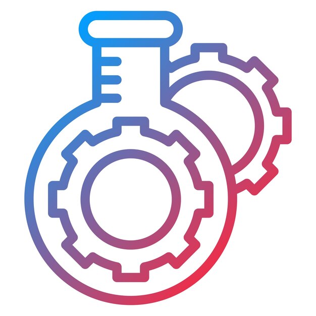 Vector imagen vectorial del icono de la configuración del laboratorio se puede utilizar para el laboratorio virtual