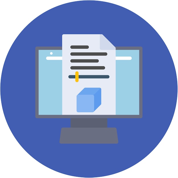 Imagen vectorial del icono de configuración del proyecto Se puede usar para documentos y archivos