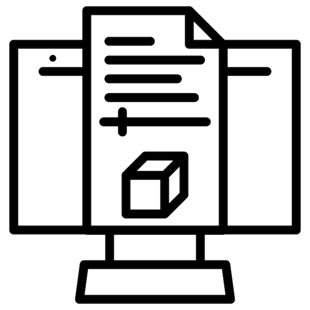 Imagen vectorial del icono de configuración del proyecto Se puede usar para documentos y archivos