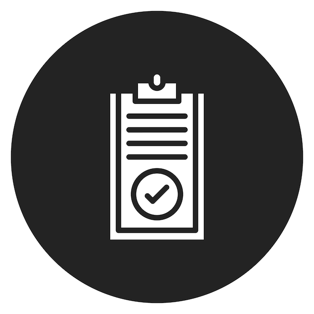 Imagen vectorial del icono de confirmación de la orden Se puede utilizar para el cumplimiento de la orden