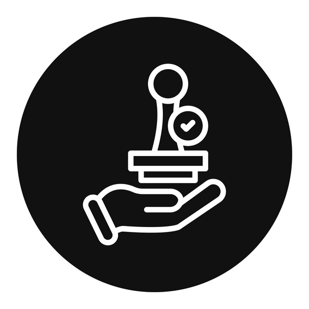 Imagen vectorial del icono de confirmación Se puede utilizar para la tienda de comercio electrónico