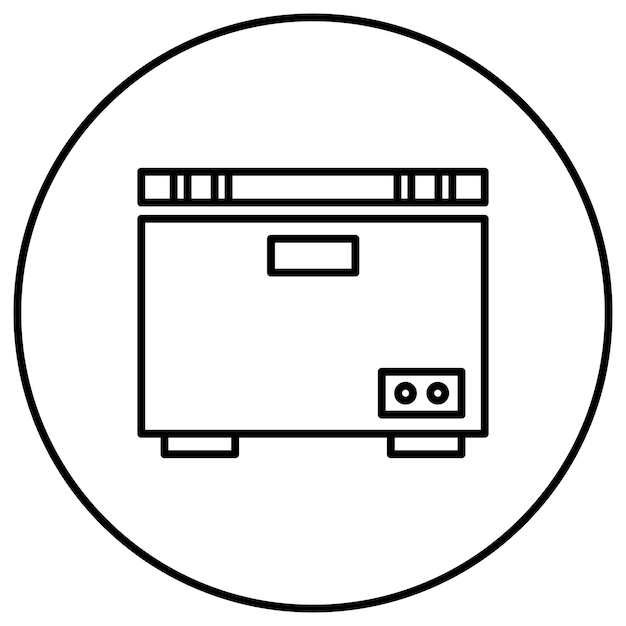 Imagen vectorial del icono del congelador Se puede utilizar para Mall