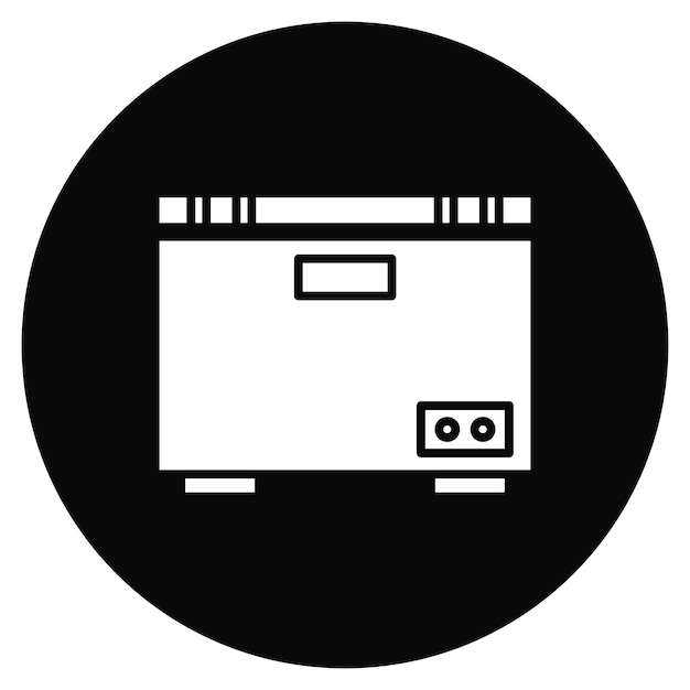 Imagen vectorial del icono del congelador Se puede utilizar para Mall