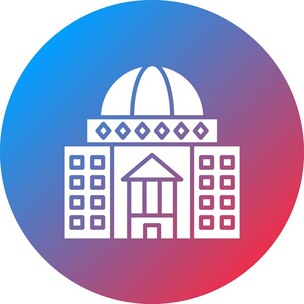 Imagen vectorial del icono del Congreso Se puede utilizar para la Agencia de Viajes