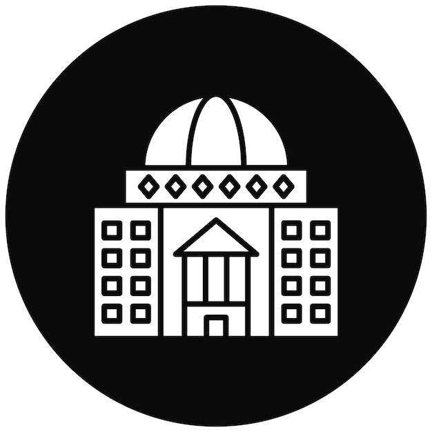 Vector imagen vectorial del icono del congreso se puede utilizar para la agencia de viajes