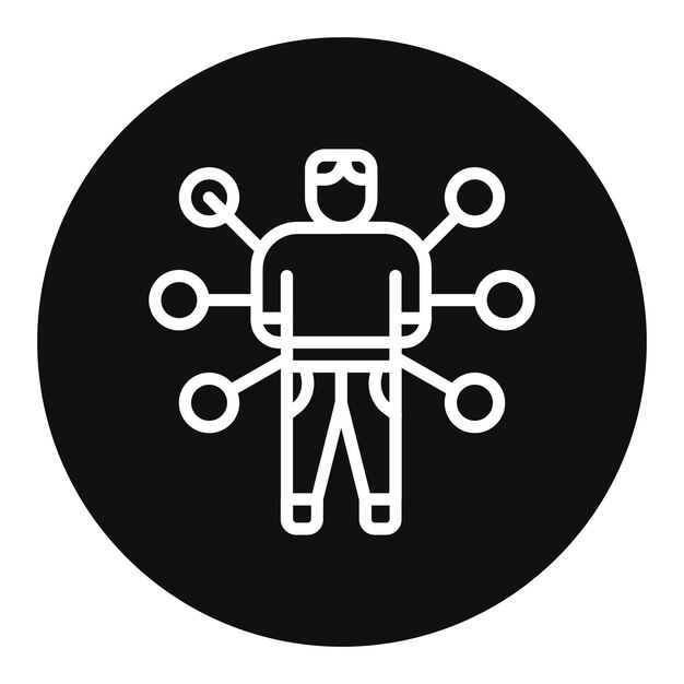 Imagen vectorial del icono del conjunto de habilidades Se puede utilizar para la gestión del personal