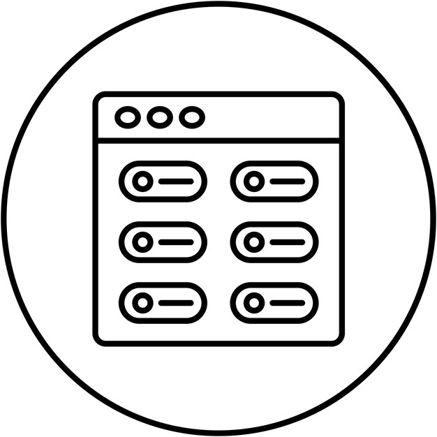 Imagen vectorial de icono de conmutación Se puede utilizar para la experiencia del usuario