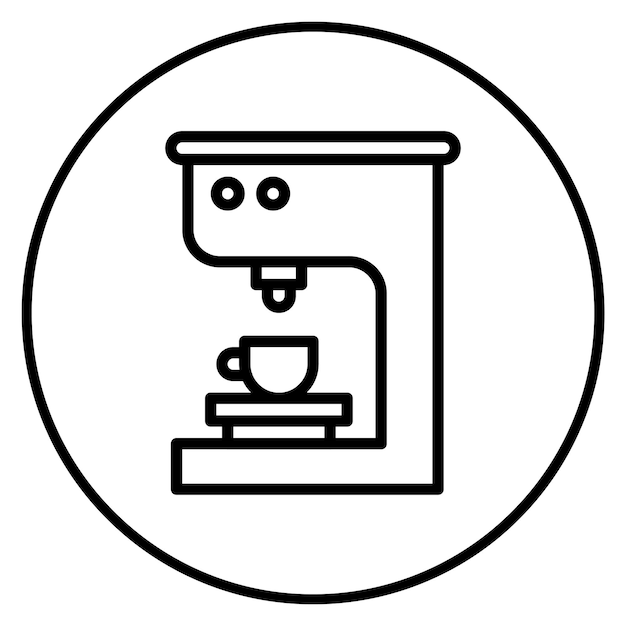 Imagen vectorial del icono del conocedor del café Se puede utilizar para las tribus urbanas