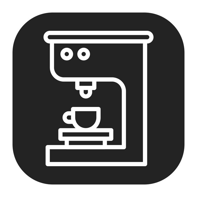 Imagen vectorial del icono del conocedor del café Se puede utilizar para las tribus urbanas