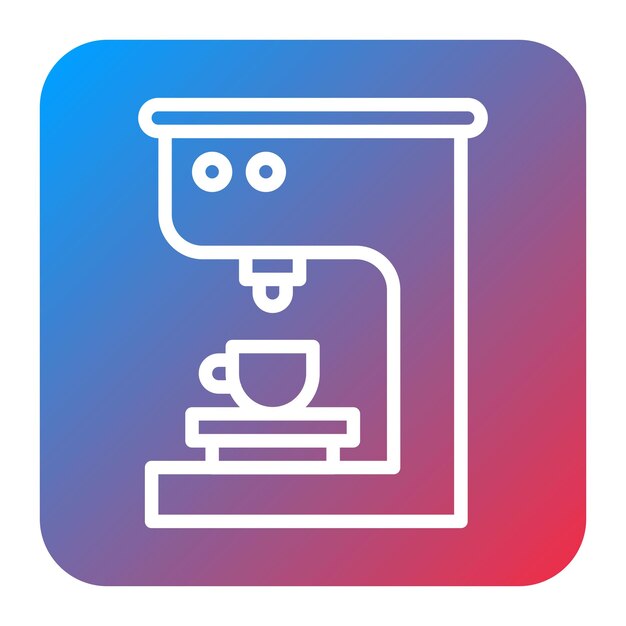 Imagen vectorial del icono del conocedor del café Se puede utilizar para las tribus urbanas
