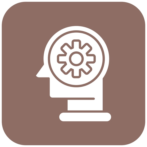 Imagen vectorial de icono de conocimiento Se puede utilizar para la bioingeniería