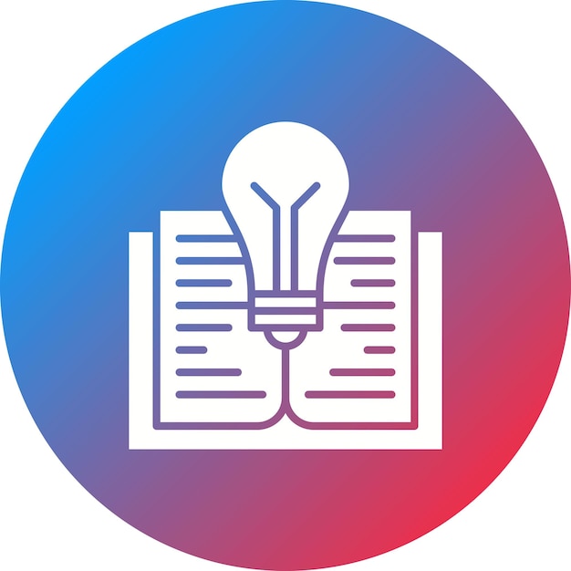 Imagen vectorial de icono de conocimiento Se puede utilizar para la educación