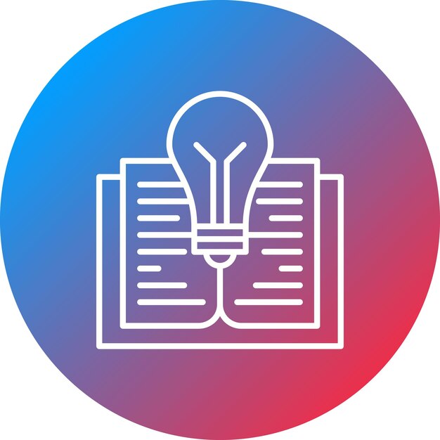 Imagen vectorial de icono de conocimiento Se puede utilizar para la educación
