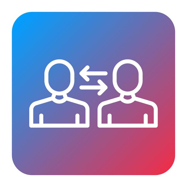 Imagen vectorial del icono de conocimiento Se puede utilizar para la relación social
