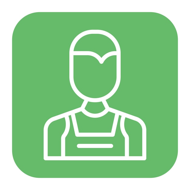 Imagen vectorial del icono del conserje Puede utilizarse para la limpieza