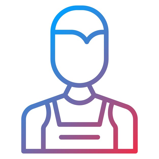 Imagen vectorial del icono del conserje Puede utilizarse para la limpieza