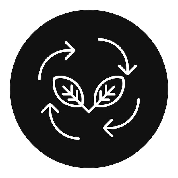 Imagen vectorial del icono de conservación de la energía Se puede usar para el Día de la Tierra
