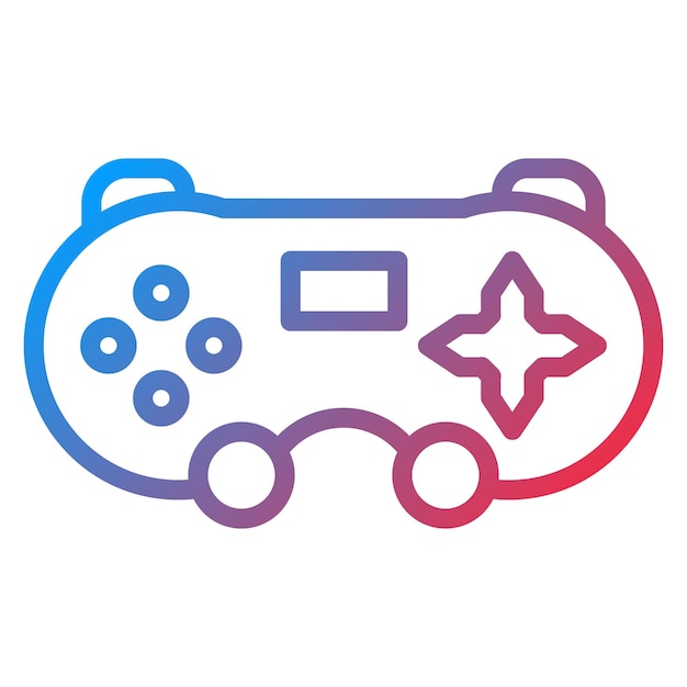 Imagen vectorial del icono de la consola de juegos Se puede utilizar para el comercio electrónico tecnológico