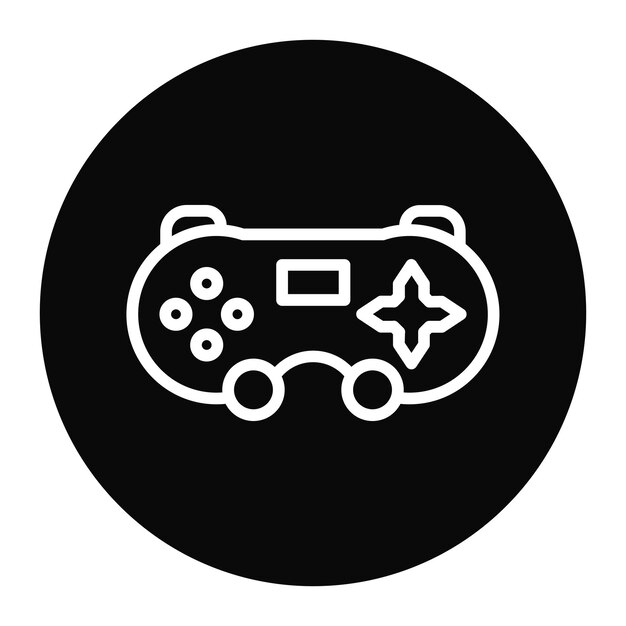 Imagen vectorial del icono de la consola de juegos Se puede utilizar para el comercio electrónico tecnológico