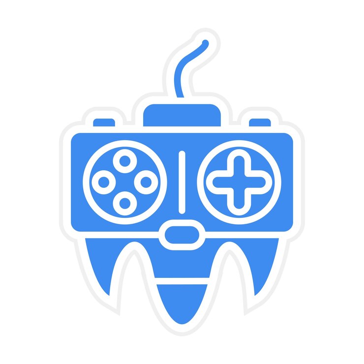 Vector imagen vectorial del icono de la consola de juegos se puede utilizar para juguetes infantiles