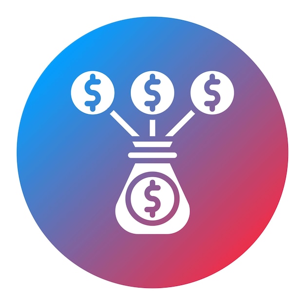La imagen vectorial del icono de consolidación de la deuda se puede utilizar para el crédito y el préstamo