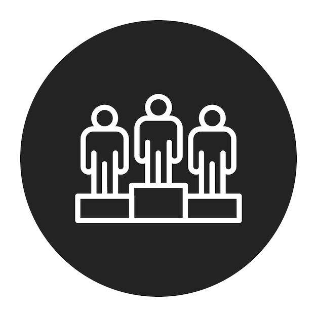 Imagen vectorial de icono de construcción de equipo Se puede usar para Headhunting