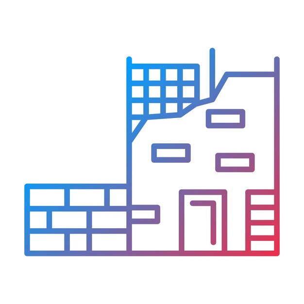 Imagen vectorial del icono de la construcción se puede utilizar para la ingeniería