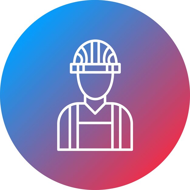 Imagen vectorial de icono de constructor masculino Se puede usar para mejoras para el hogar