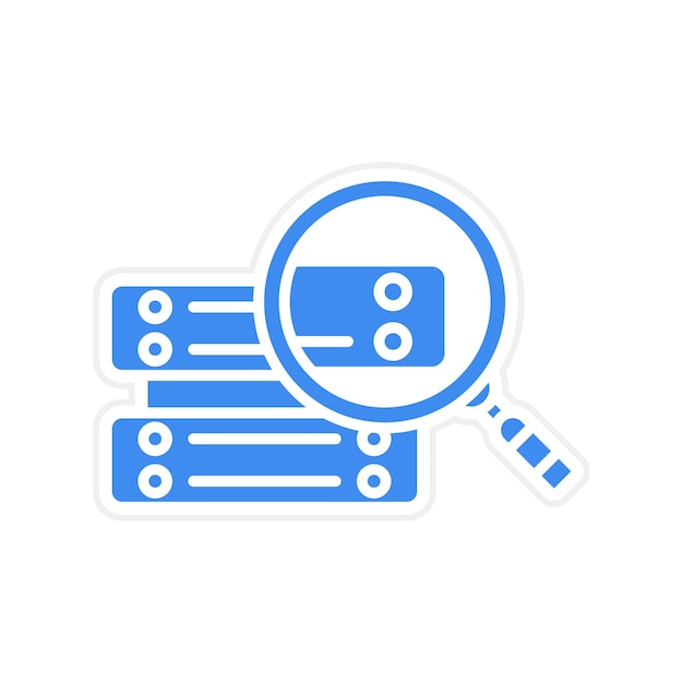 Imagen vectorial de icono de consulta de datos Se puede utilizar para Big Data