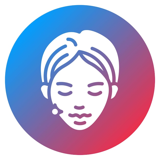 Imagen vectorial del icono de la consulta estética Se puede utilizar para cirugía plástica y estética